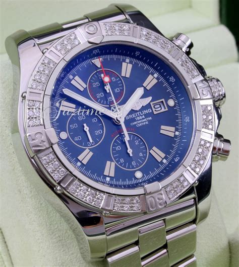 breitling super avenger chronograph a13370 inside|Breitling a13370 diamond bezel.